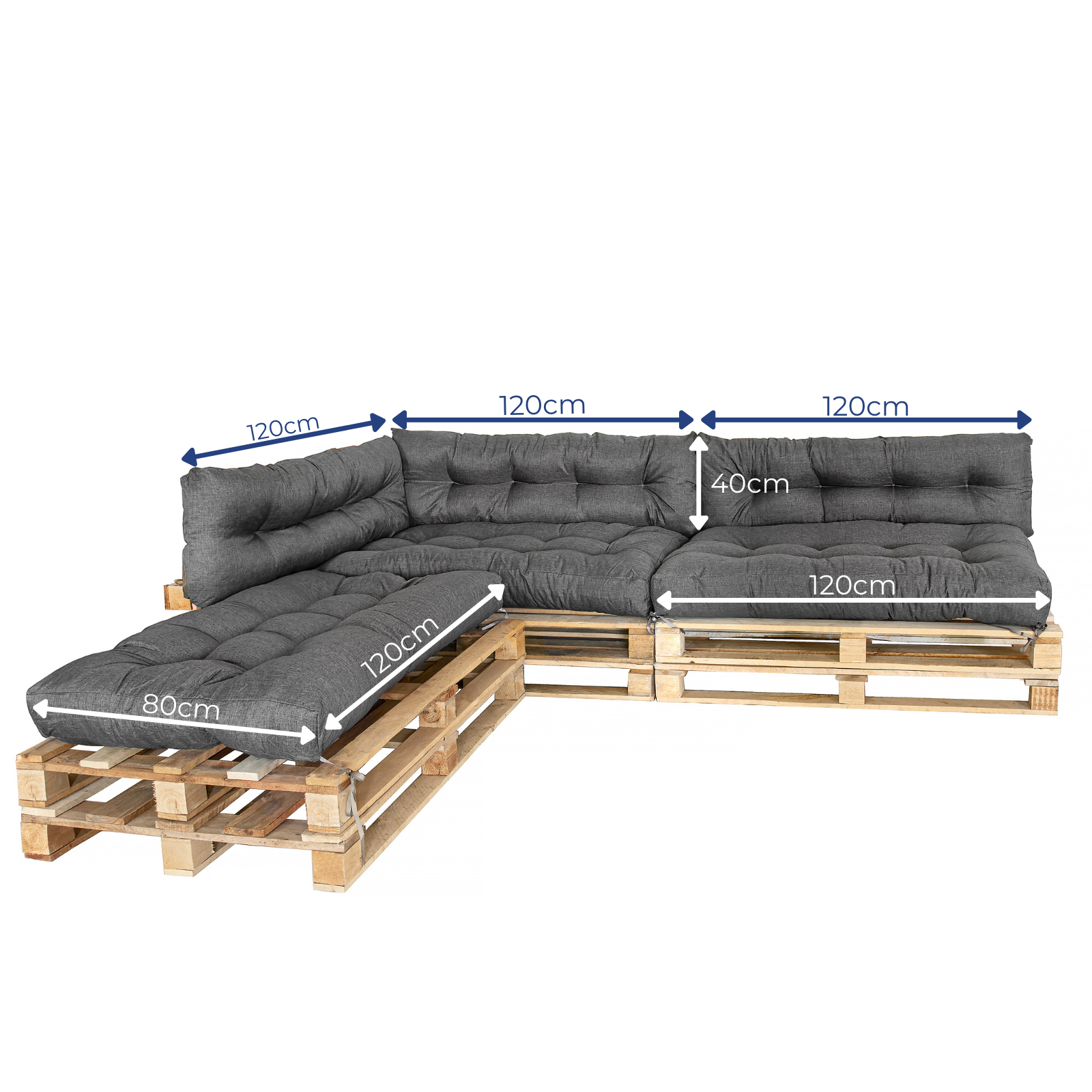 Coussins pour palettes - KomfortKissen.fr